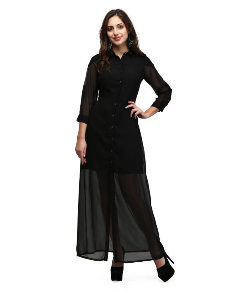 georgette black shirt