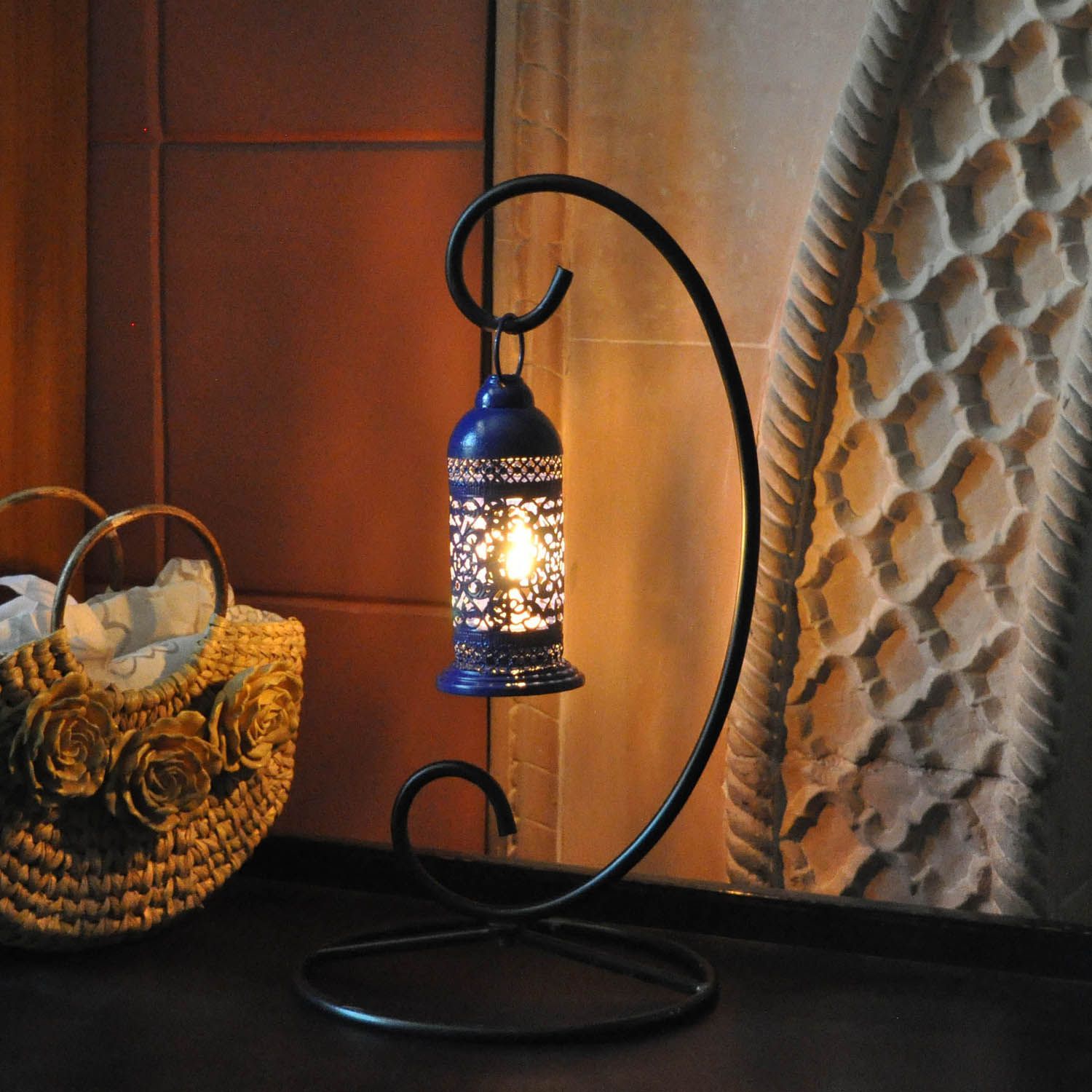 Lalhaveli Moroccan Tea Light Metal Table Lamp Pack of 1 Buy