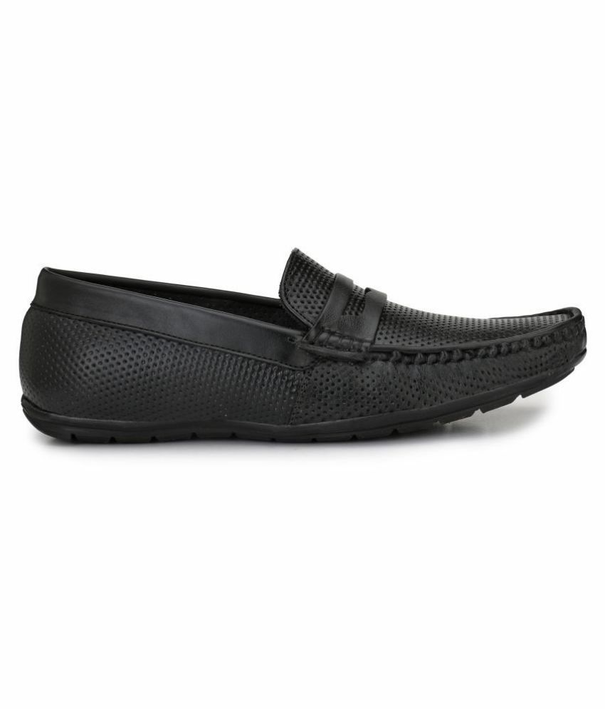 mens black loafers 10.5
