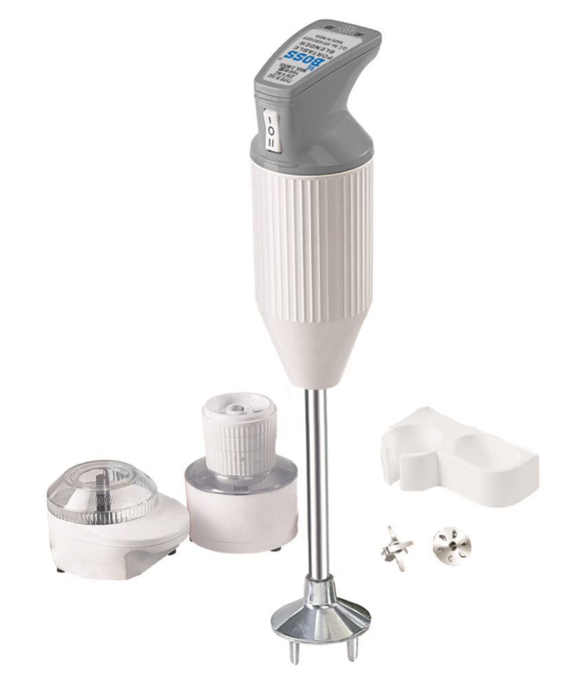 Boss Hand Blender With Chutney Attachment & Chopper 200W , Grey Price