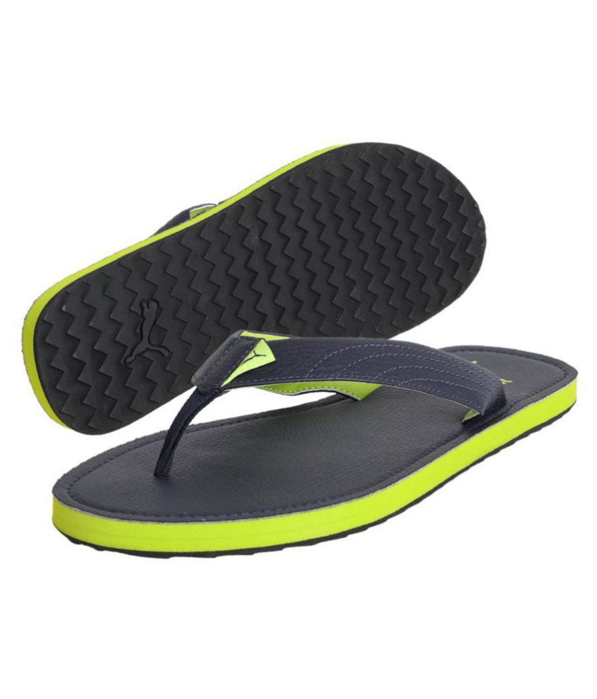 puma black thong flip flop