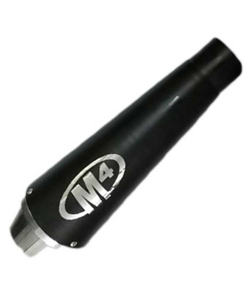M4 Bike Silencer/Exhaust for Bike CB 125 Shine SP Honda Matte Finish