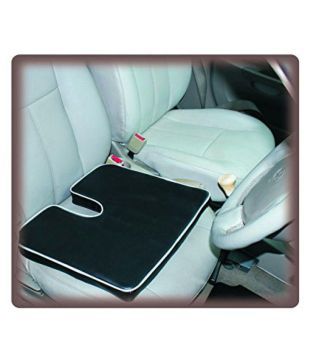 Auto Addict Black Leatherite Car Pillow Cushion Seat Rest