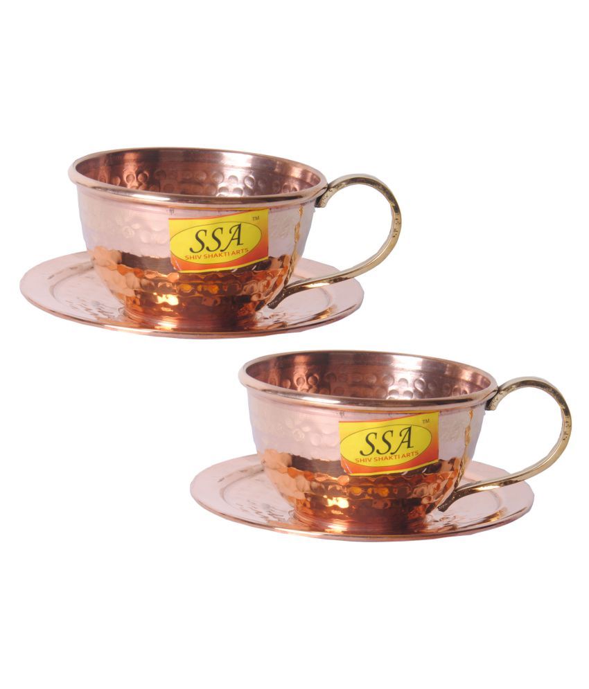 Shiv Shakti Arts Copper Copper Cups 200 ml Tea Cup 2 Pcs ...