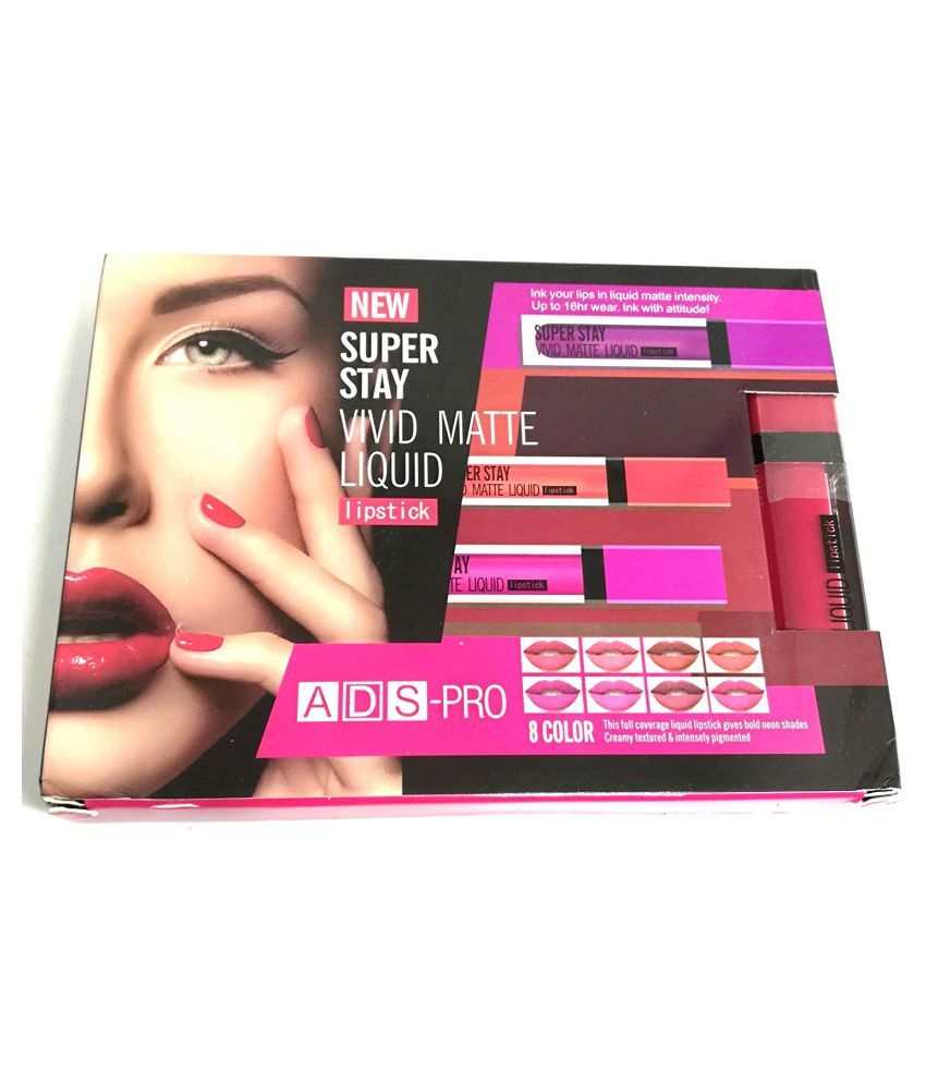 ADS Pro Matte Me Liquid Lipstick Smooth Lipstick Different Colors Pack