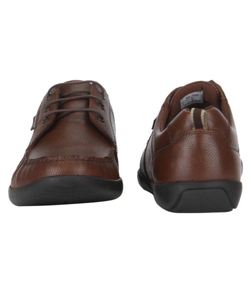 red tape genuine leather slip on shoes