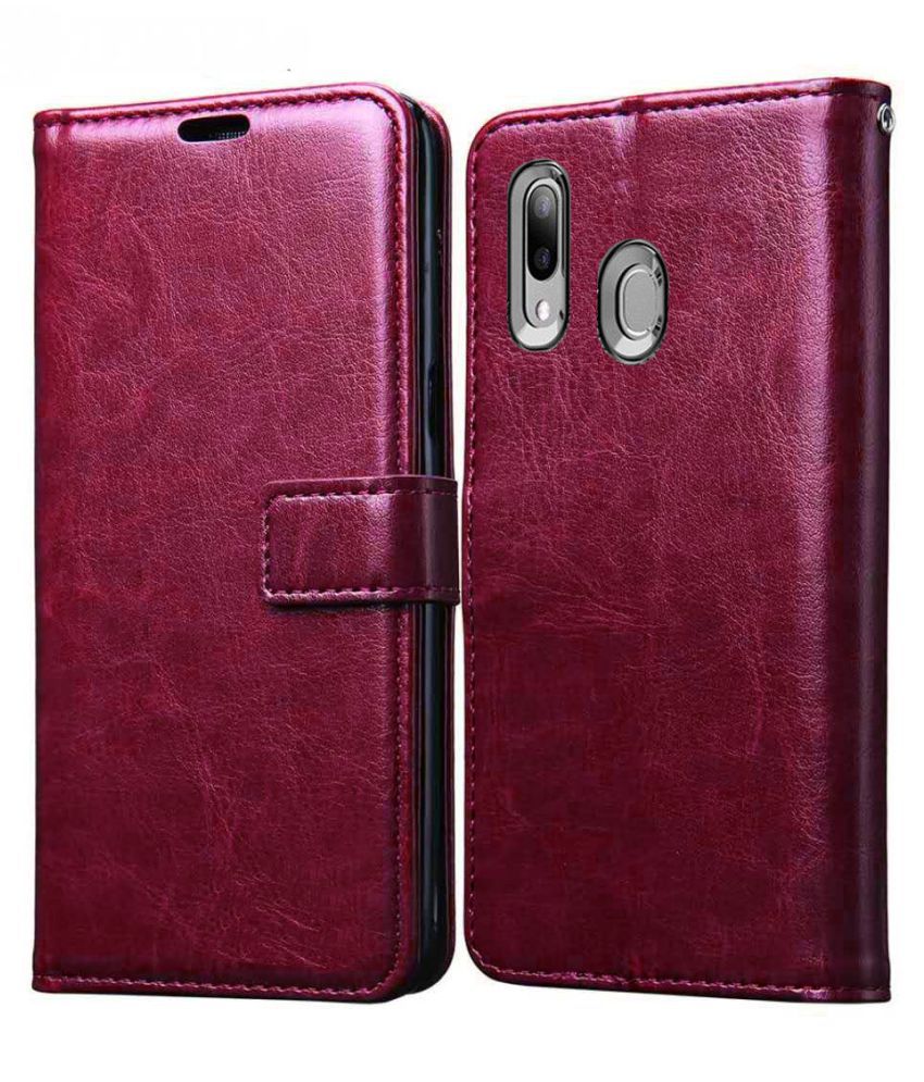 Xiaomi Redmi Note 7 Pro Flip Cover by XORB - Red
