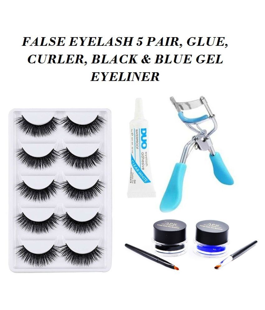 Eyelash, Glue, Curler, Gel Eyeliner Black & Blue 1 10 g Buy Eyelash