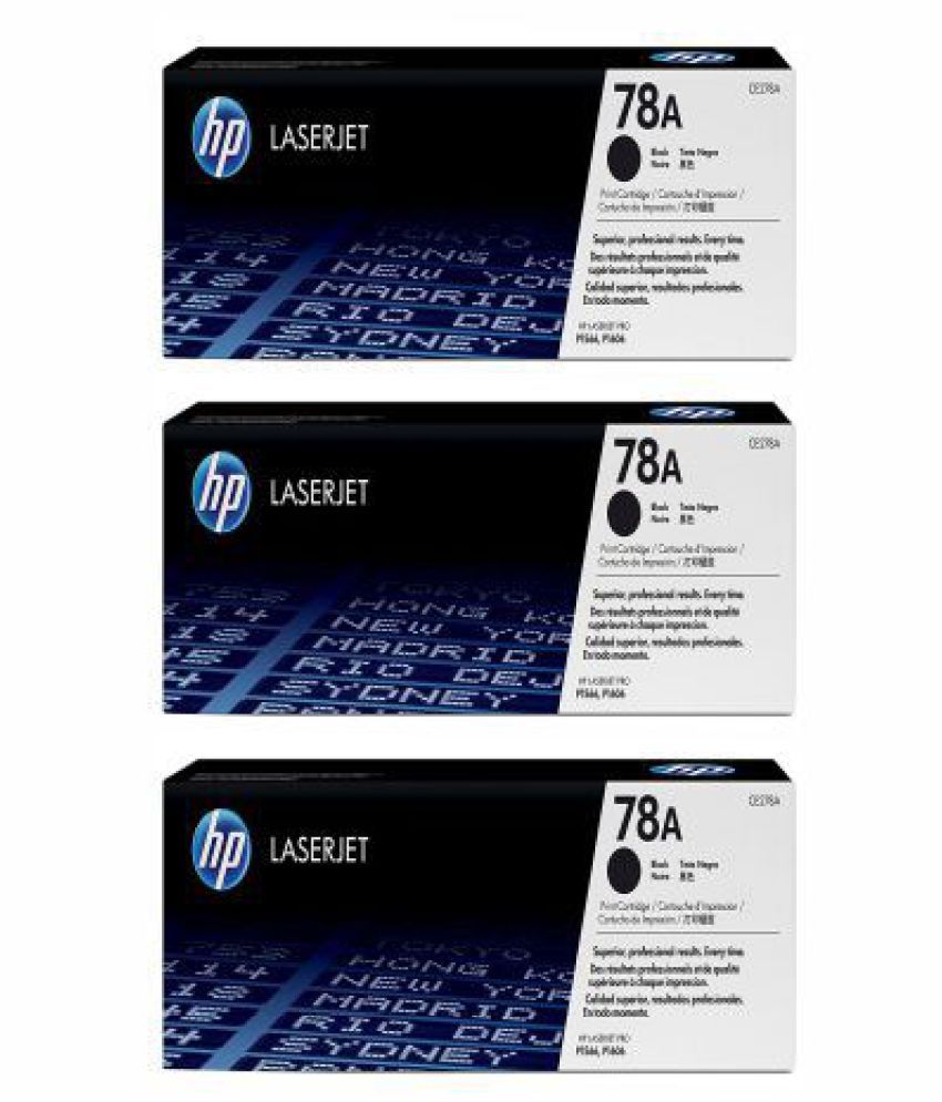 laserjet 78A HP Black Pack of 3 Toner for P1566,P1606 Buy laserjet