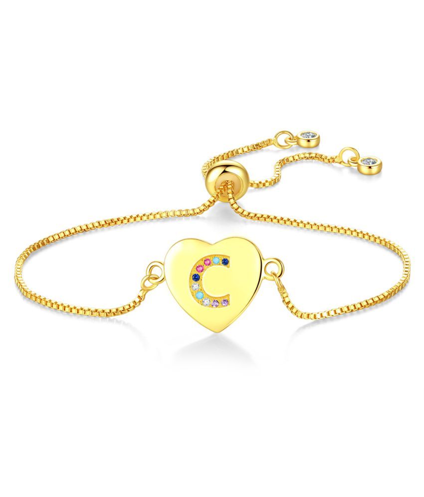 1pcs C Color Heart Letter Bracelet Fashion Jewellery Buy 1pcs C