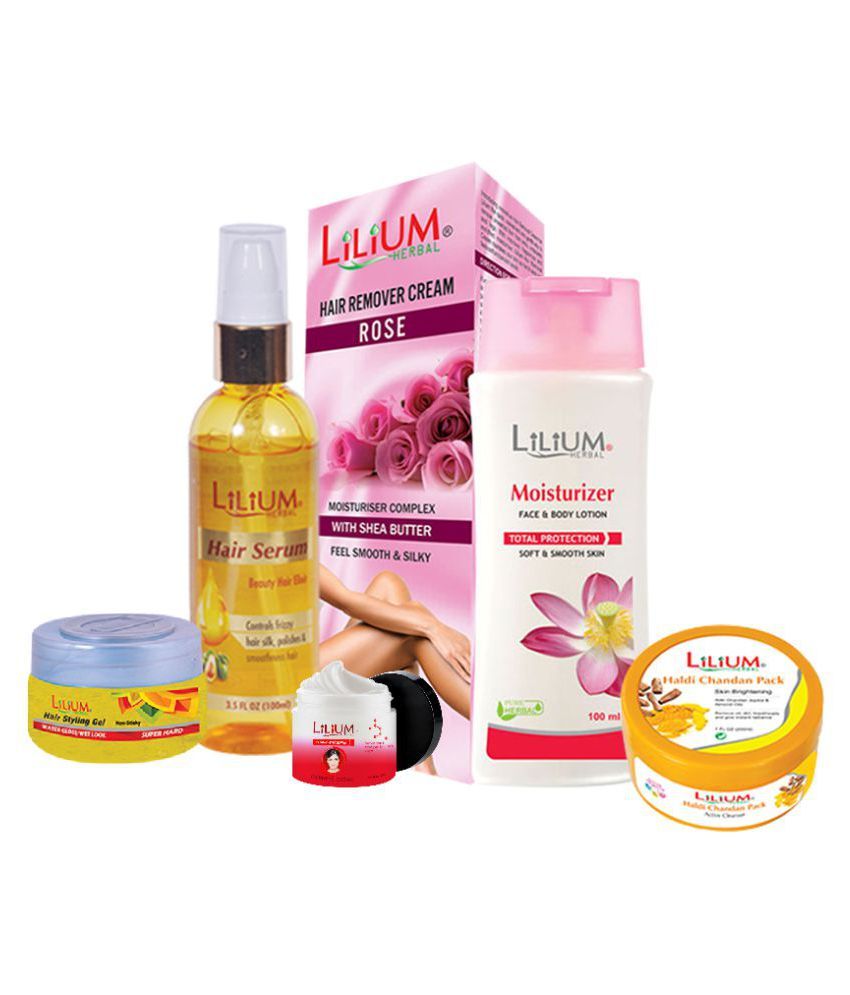 Lilium Herbal Skin Care Product Facial Kit 605 mL Pack of 6 Buy Lilium