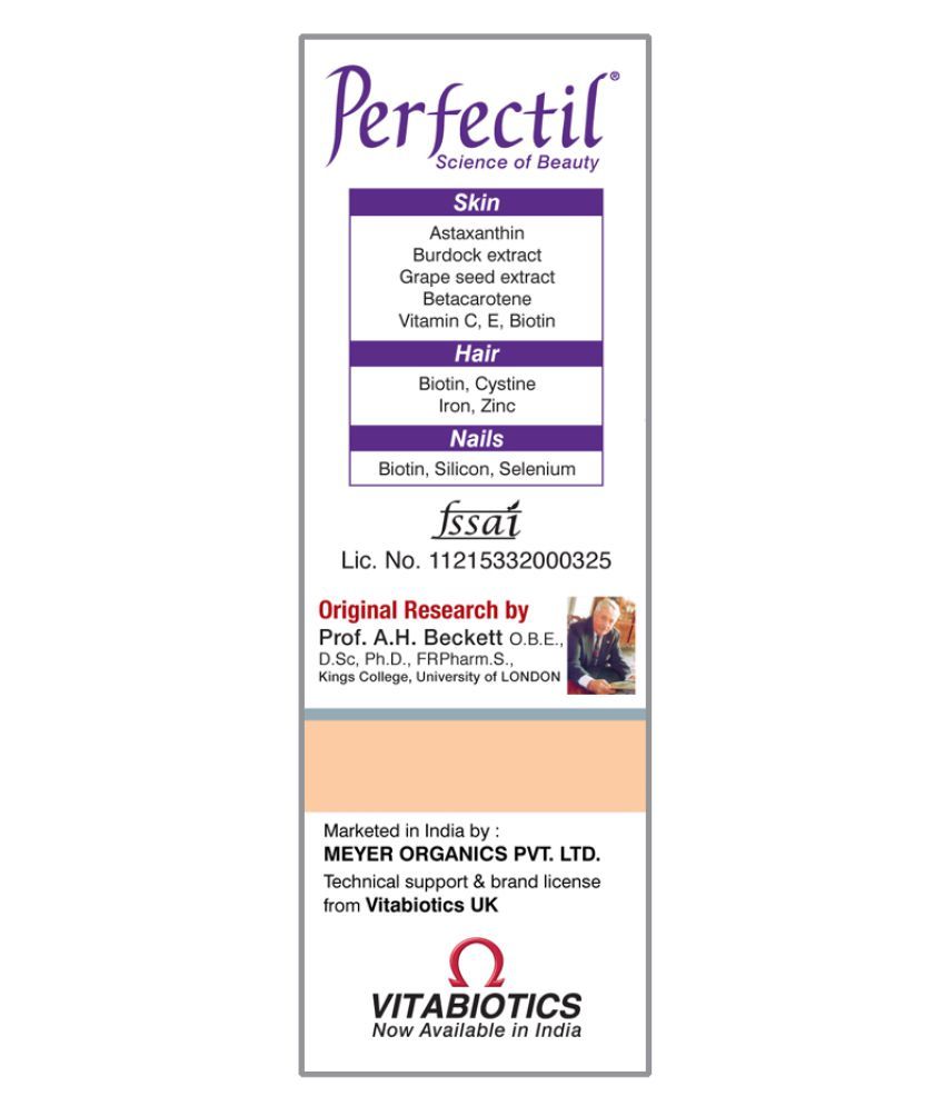 perfectil skin nails and hair care tablets 30 gm vitamins tablets