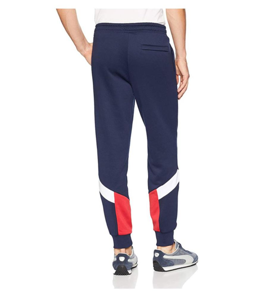 puma navy tracksuit bottoms