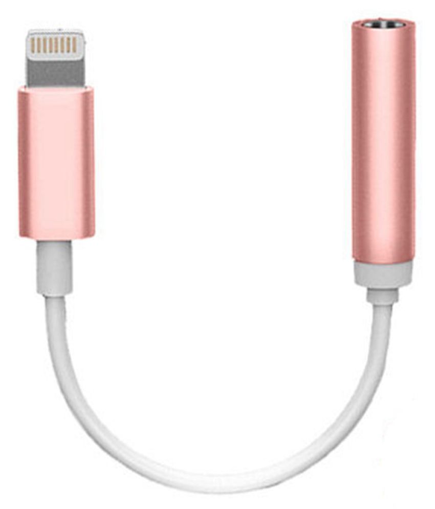 Lightning To 3 5mm Audio Jack Headphone Adapter Connector Cable For Iphone 7 7 Plus Rose Gold Buy Lightning To 3 5mm Audio Jack Headphone Adapter Connector Cable For Iphone 7 7 Plus Rose Gold