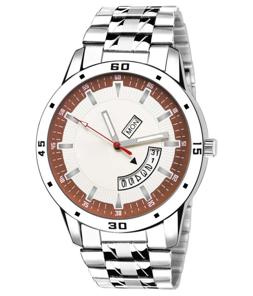     			newmen 2035-MR Day and Date Stainless Steel Analog Men's Watch