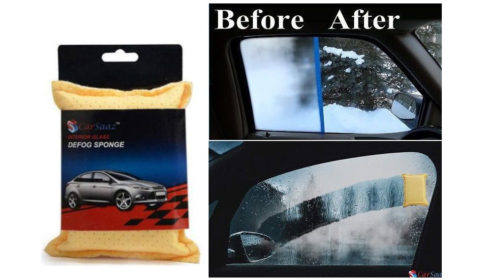 CarSaaz Car Front Windshield/Interior Glass Defog Sponge Buy CarSaaz