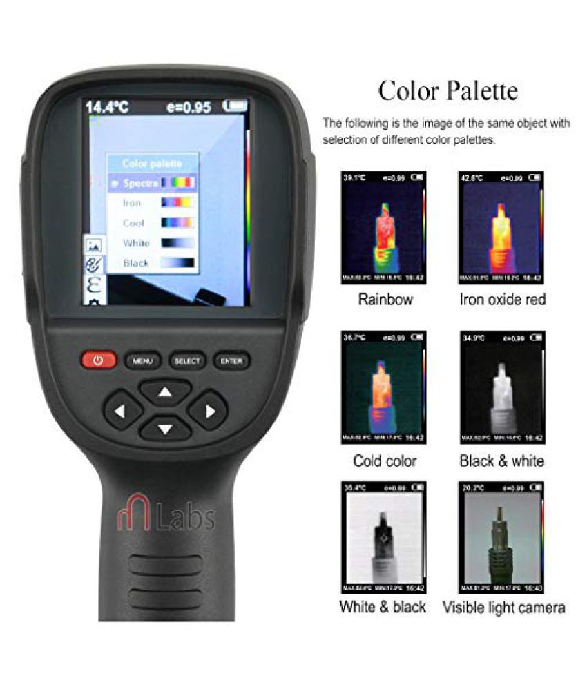 Digital Laser Infrared Temperature Thermometer 220x160 Resolution 0.3 Million Pixel Protable Thermal Imaging Camera Handheld Thermal Imager 