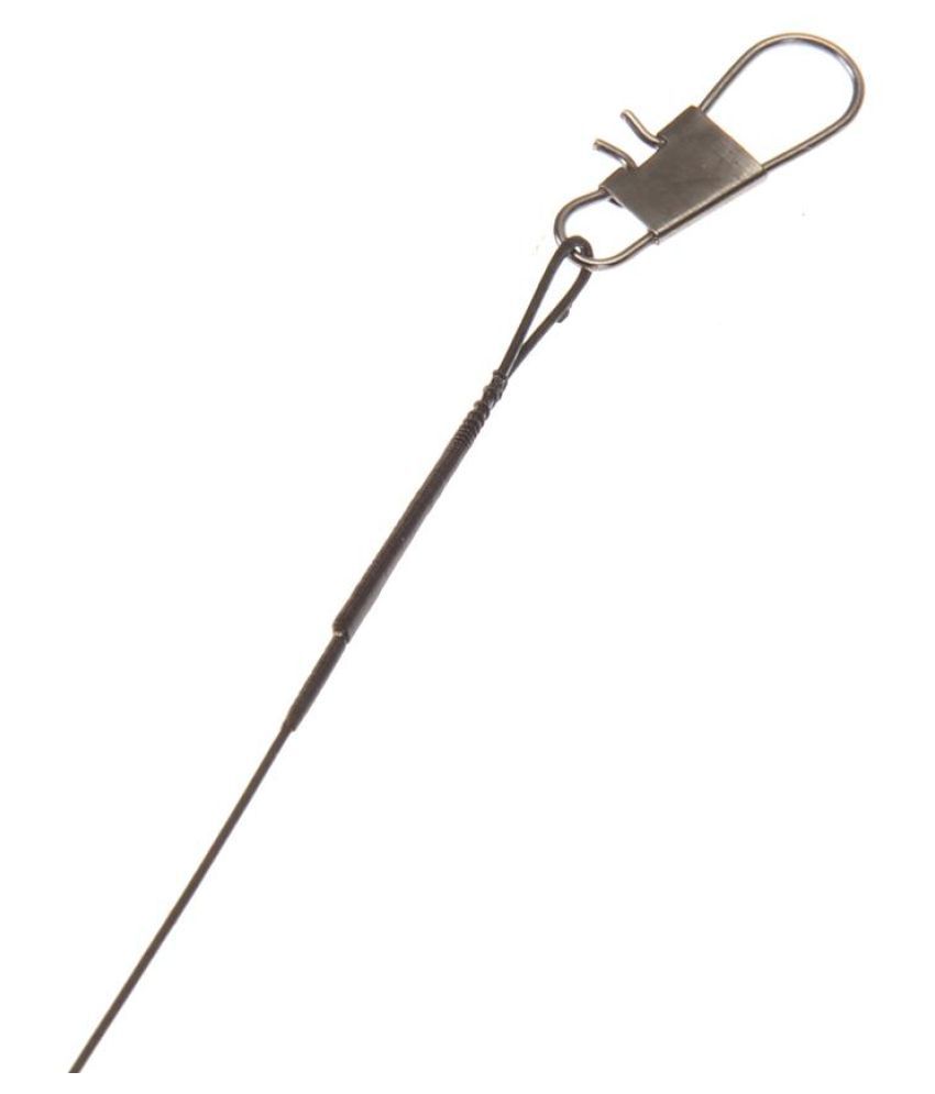 72 pcs Fishing Trace Lure Wire Spinner Leader Hooks Swivel Interlock Blac #Buy