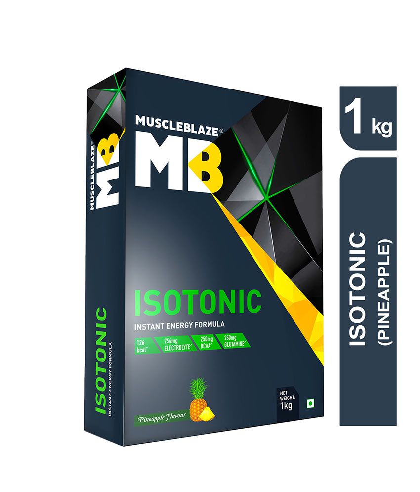 MuscleBlaze Isotonic Instant Energy Formula, 1 Kg/ 2.2 lb Pineapple