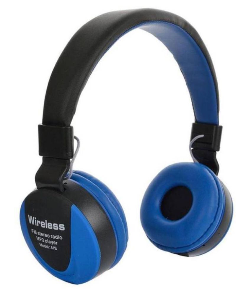 Buy Head Kik Redmi 3 Bluetooth Over Ear Headset with Mic Blue Online at