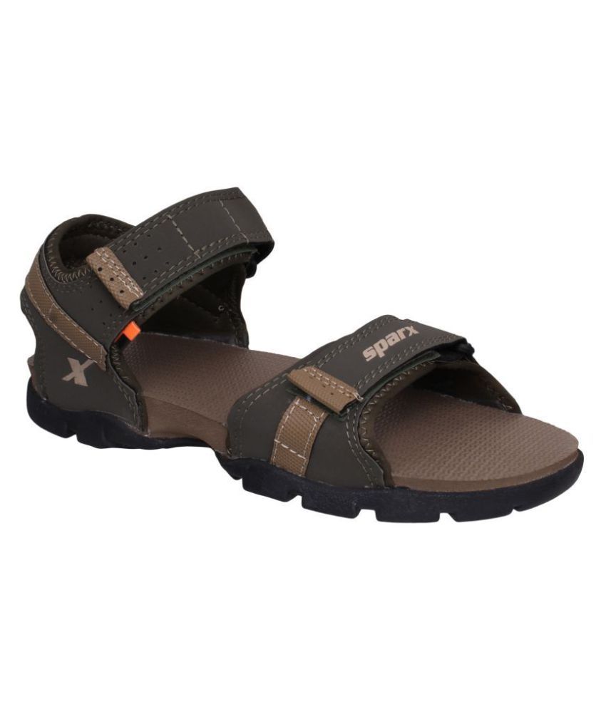 sparx green sandals