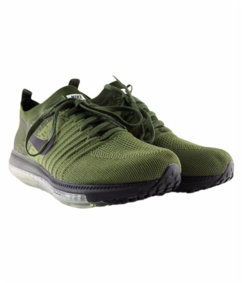 nike zoom all out green running shoes