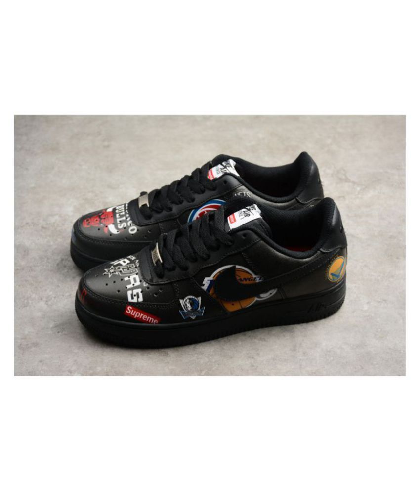 Nike Air Force 1 Supreme Black Running Shoes Buy Nike Air Force 1 Supreme Black Running Shoes Online At Best Prices In India On Snapdeal