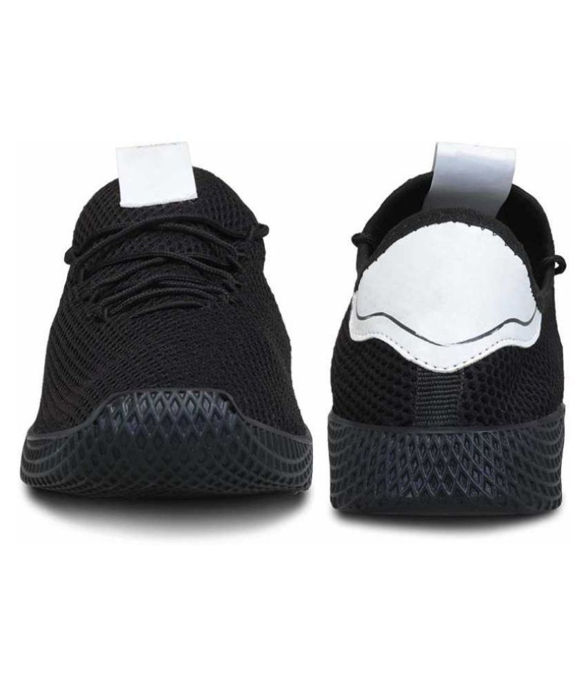 mens black smart trainers