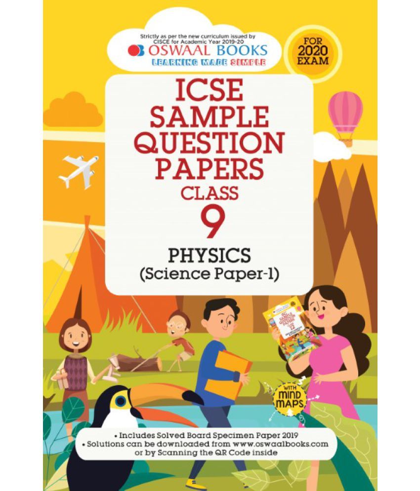 Oswaal ICSE Sample Question Papers Class 9 Physics Book (For March 2020