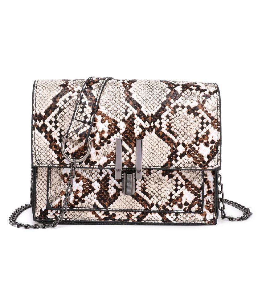 snake print small bag