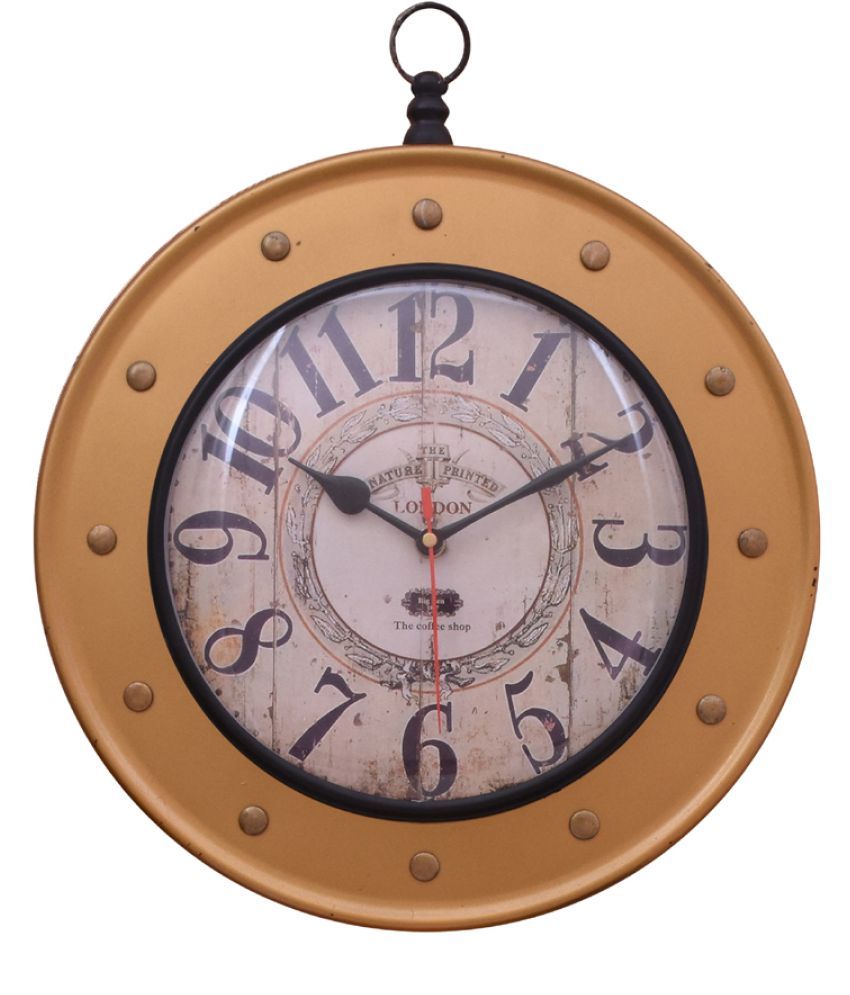 Home Sparkle Circular Analog Wall Clock For Décor/Gifting ( 5 x 35 cm