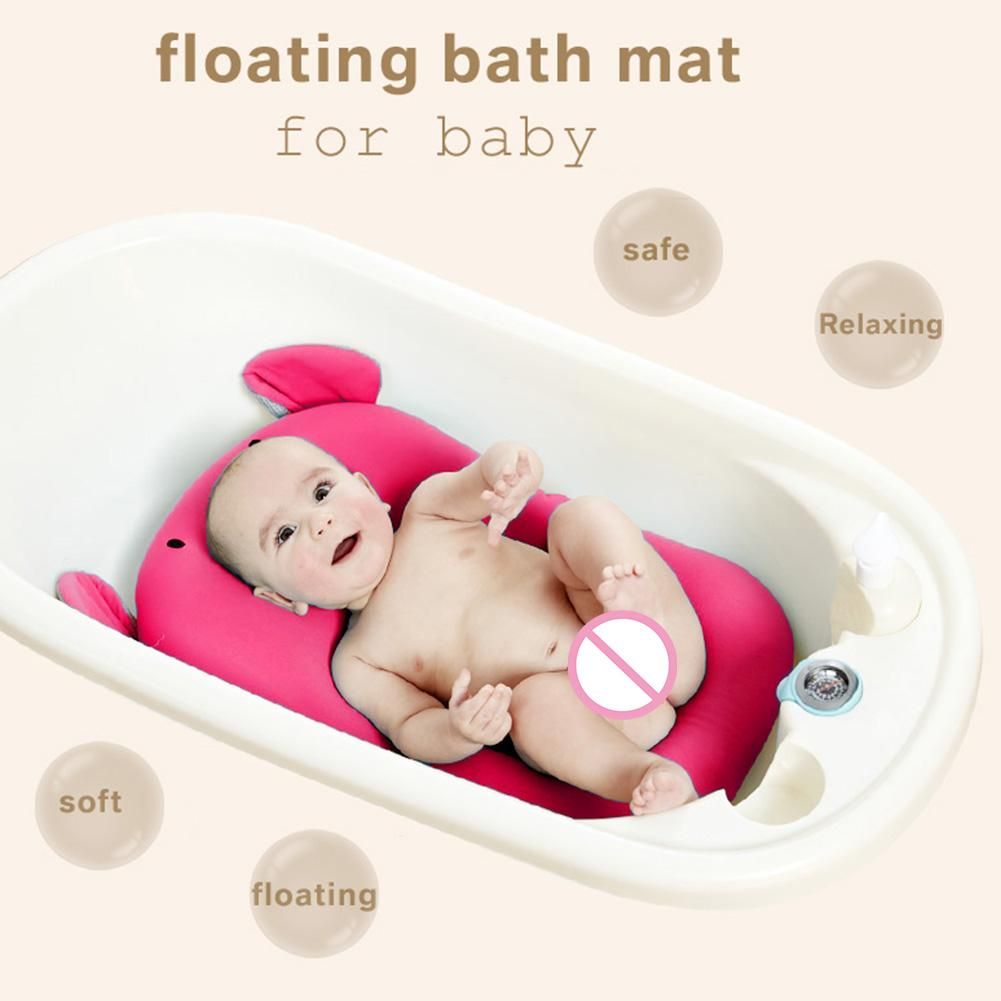 Baby Bath Tub Elephant Newborn Foldable Shower Pad Non Slip