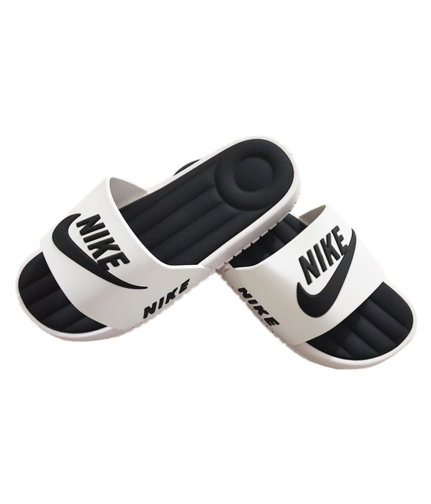 Download Nike White Slide Flip flop Price in India- Buy Nike White ...