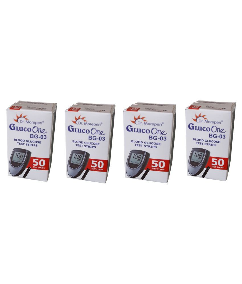     			Dr. Morepen GlucoOne BG03 200 test strips(Strips only Pack)
