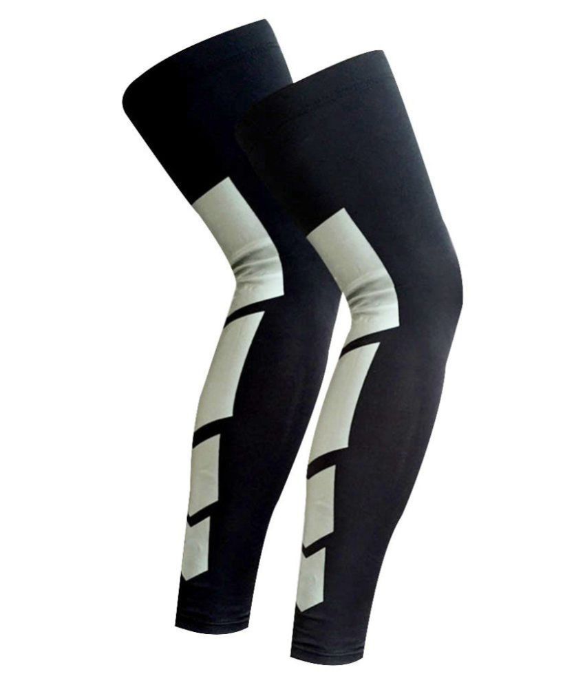     			Quada Leg Compression Sleeves Sports Footless Calf Socks Knee Brace Support