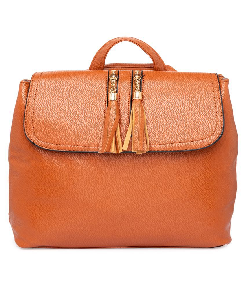 Satchel Bags & Accessories Brown P.U. College Bag - Buy Satchel Bags ...