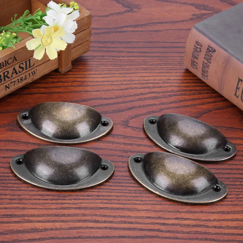 12pcs Antique Cupboard Cabinet Door Knob Drawer Furniture Shell