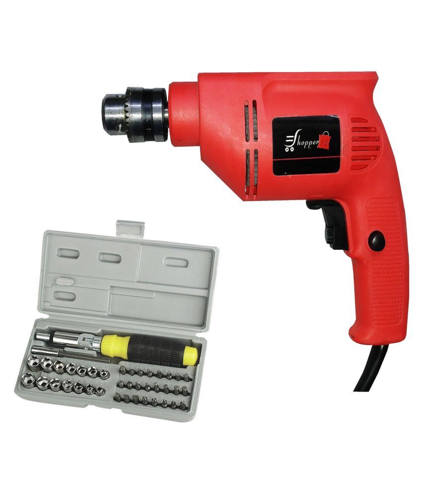     			Shopper52 - DRL41PC-N 300W 10mm Corded Drill Machine with Bits