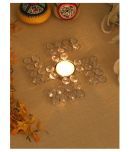 Home Sparkle Silver Table Top and Hanging Crystal Tea Light Holder - Pack of 1