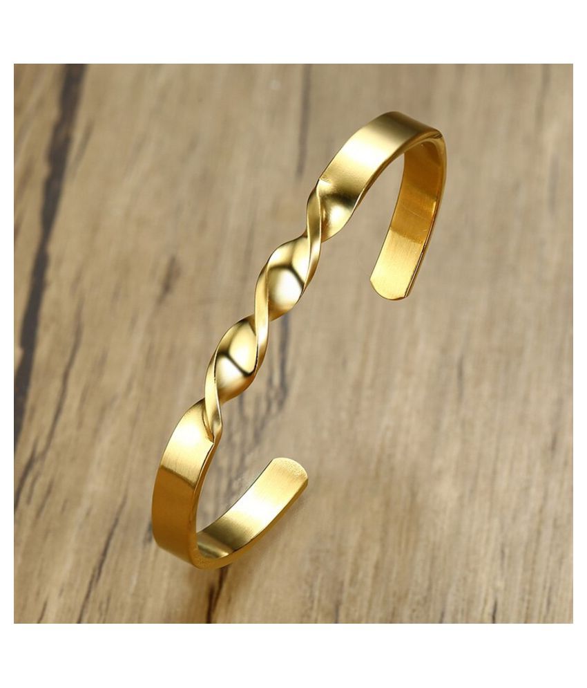     			ZIVOM Gold Stainless Steel Bracelets