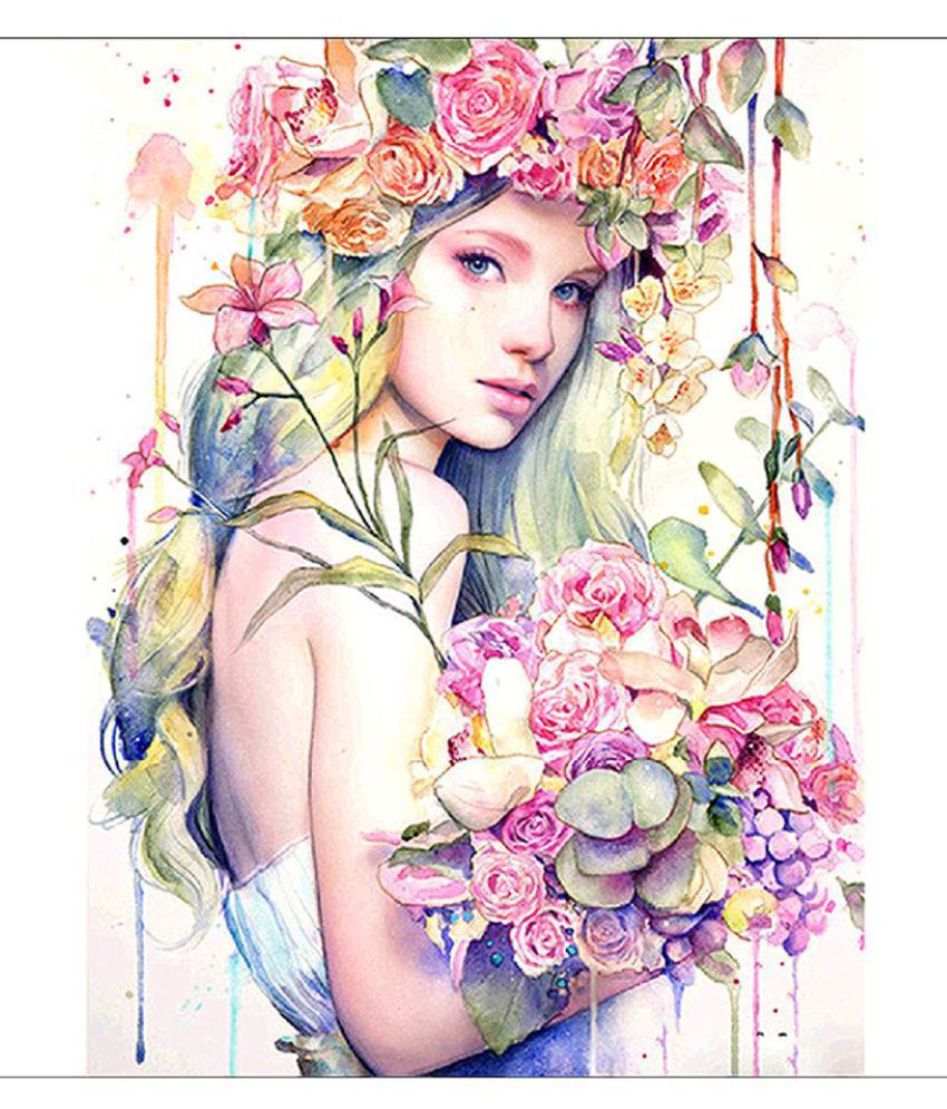 5D DIY Full Drill Diamond Painting Flowers Beauty Cross Stitch Embroidery BEST