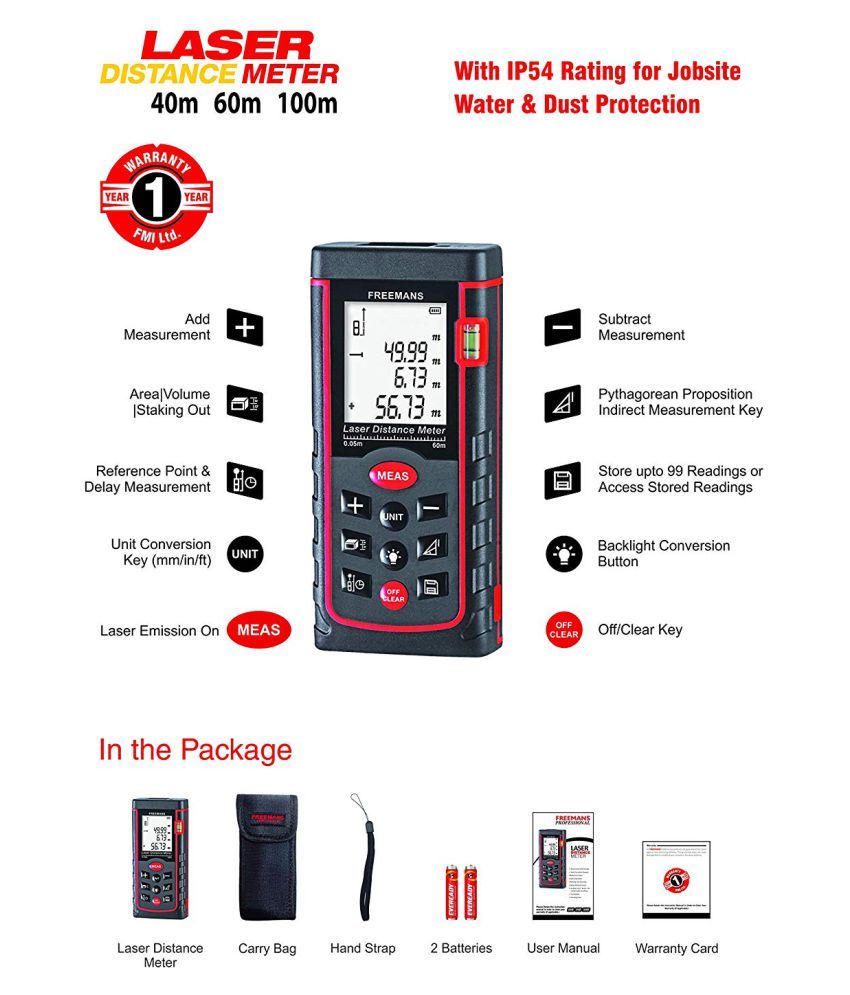 Freemans Digital Laser Distance Finder Buy Freemans Digital Laser
