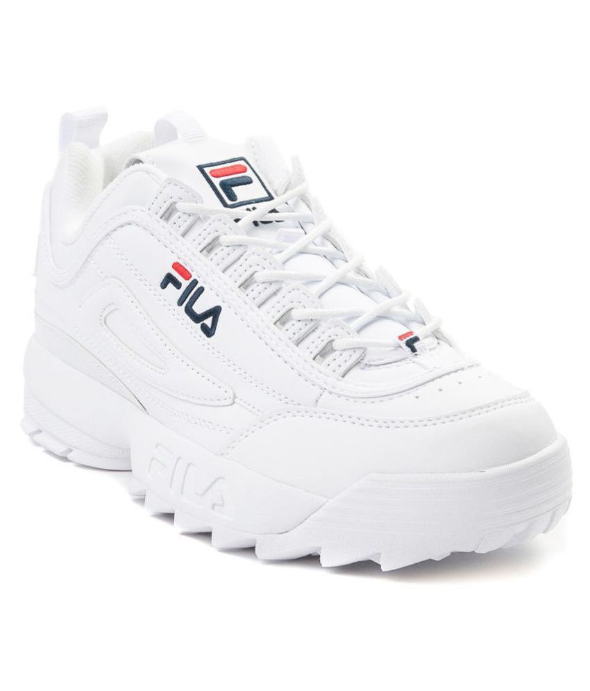 fila shoes in white color