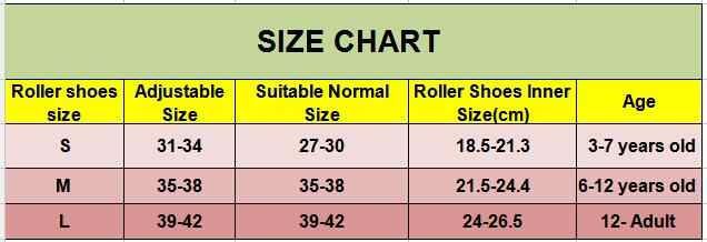 Quad Size Chart