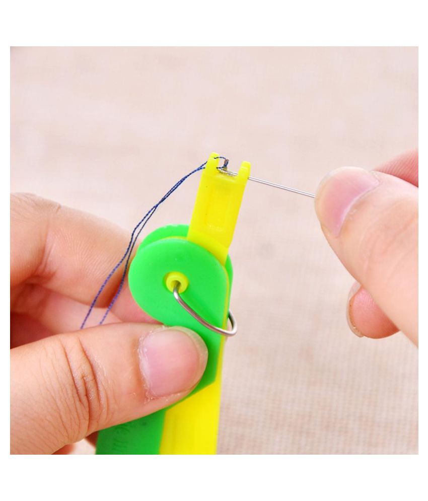     			10pcs/set Automatic Easy Sewing Needle Device Threader Thread Guide Tools