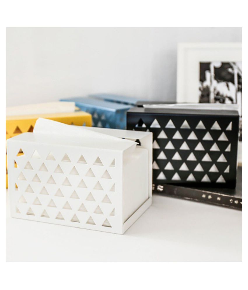 Creative Iron Art Tissue Case Storage Organizer Holder Storage Box