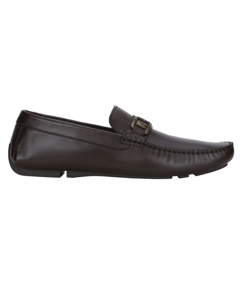 redtape brown loafers