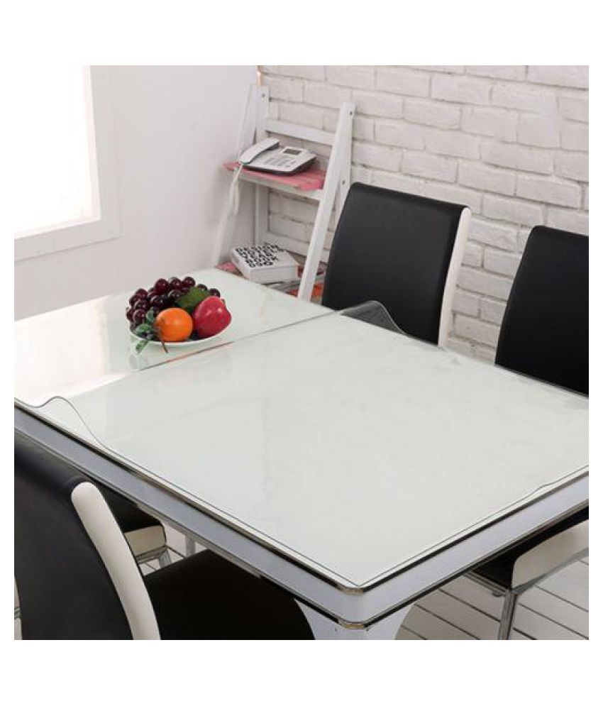 All Sizes PVC Wipe Clean Transparent Tablecloth Waterproo Table Protection Cover
