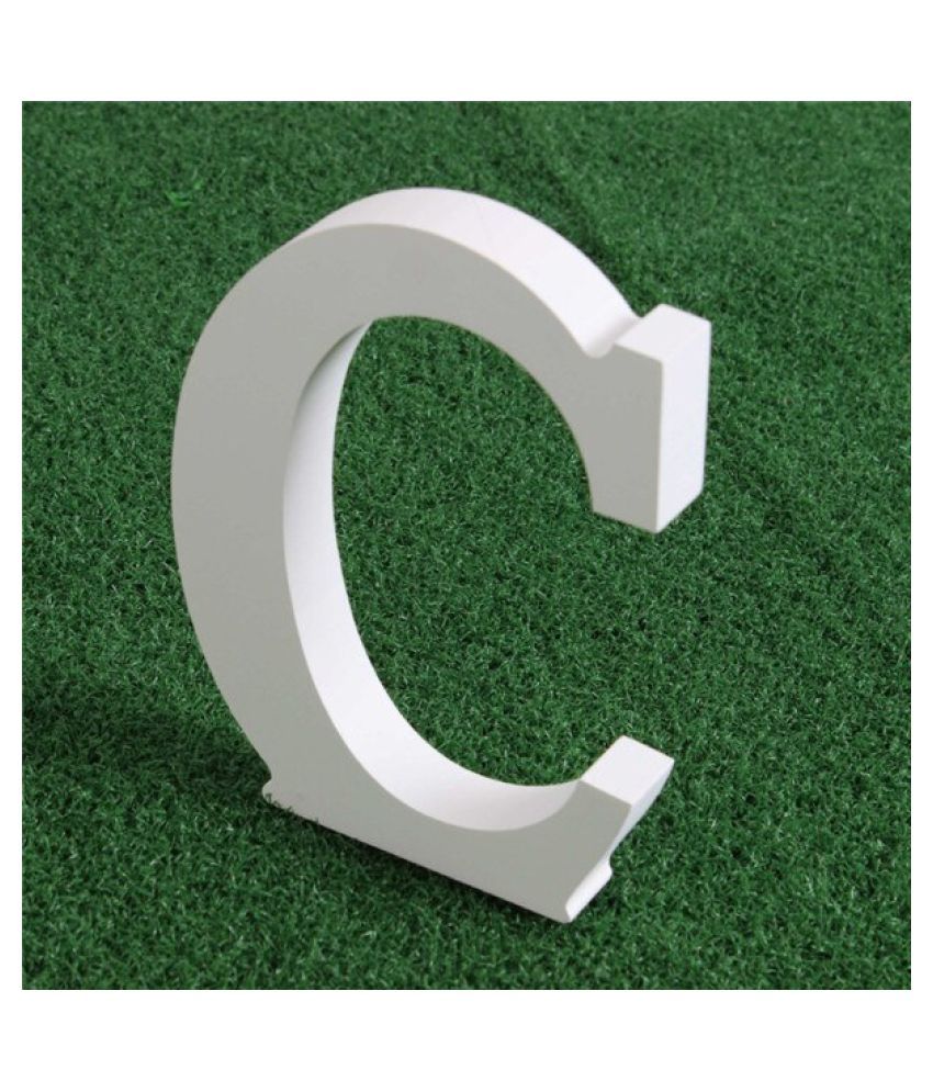 Thick Wood Wooden White Letters Alphabet Wedding Supplies Alphabet