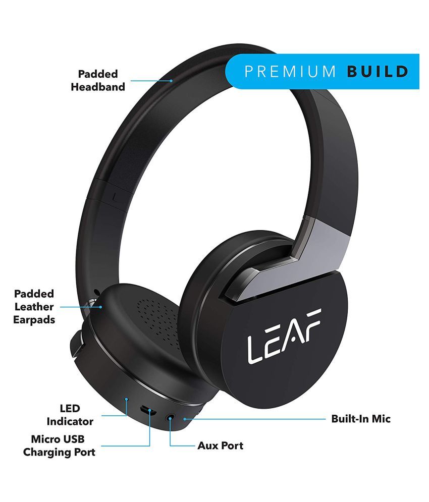 Leaf Leaf Force On Ear Wireless With Mic Headphones/Earphones Buy
